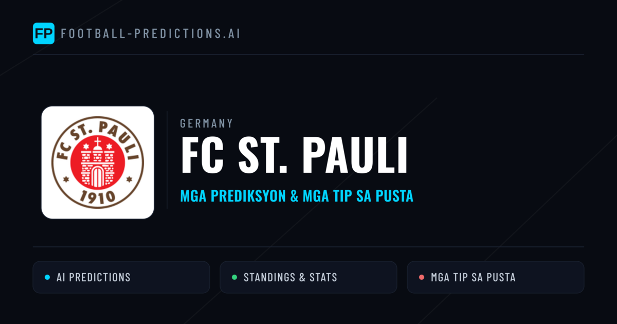 FC St. Pauli Predictions & Stats