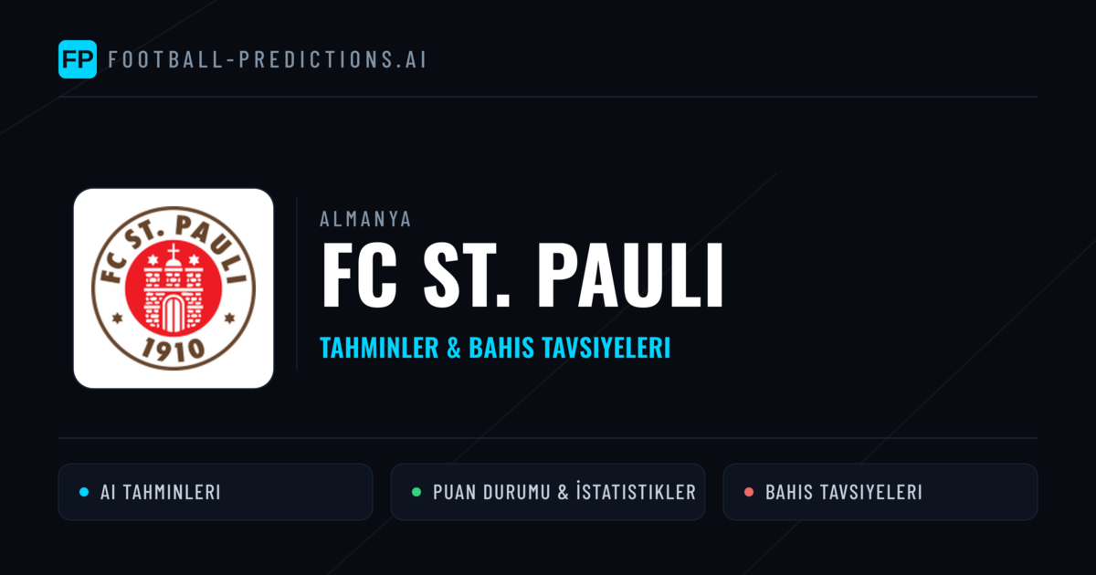FC St. Pauli Tahminleri & İstatistikler