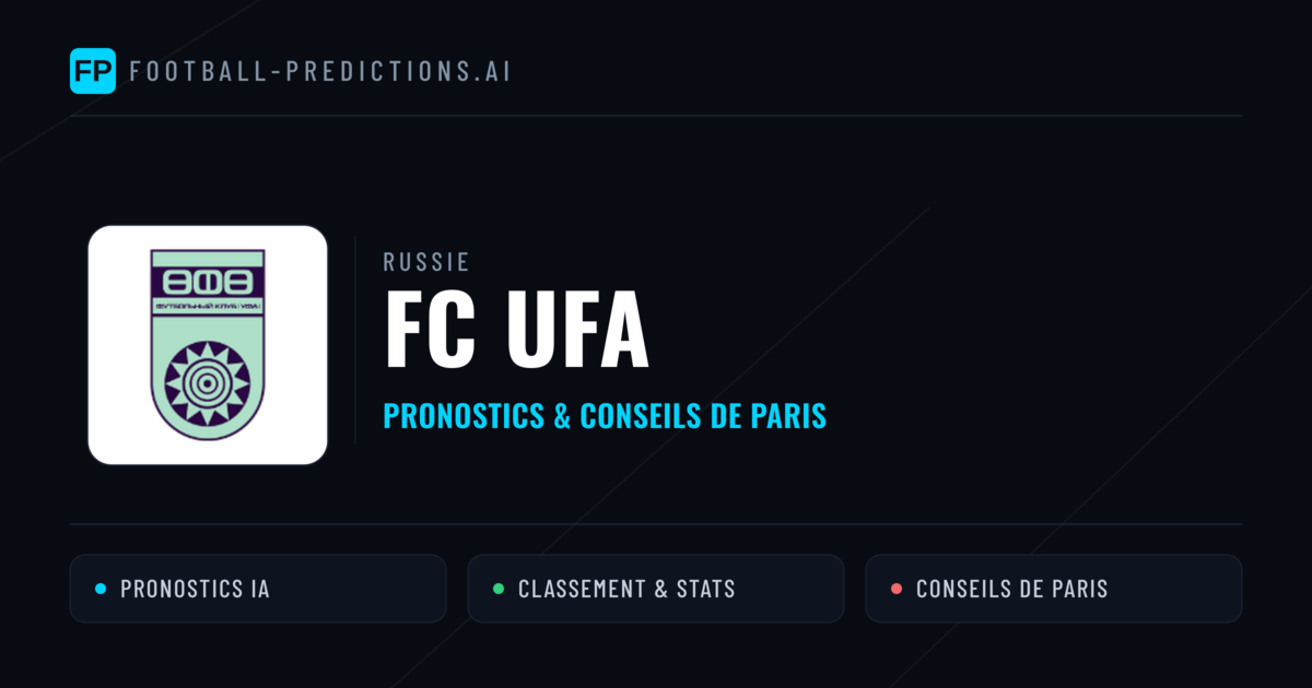 FC UFA Pronostics & Statistiques