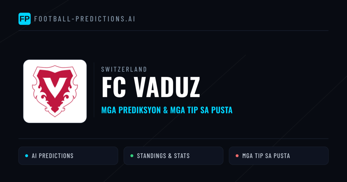 FC Vaduz Predictions & Stats
