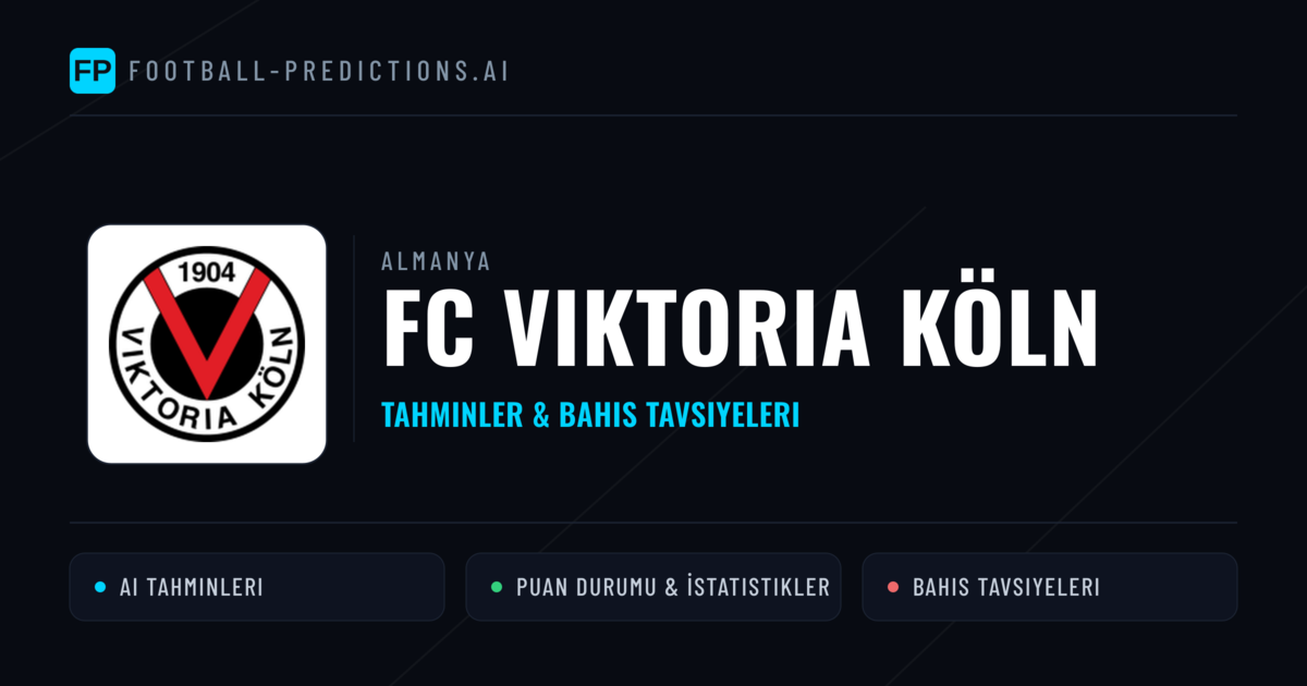 FC Viktoria Köln Tahminleri & İstatistikler