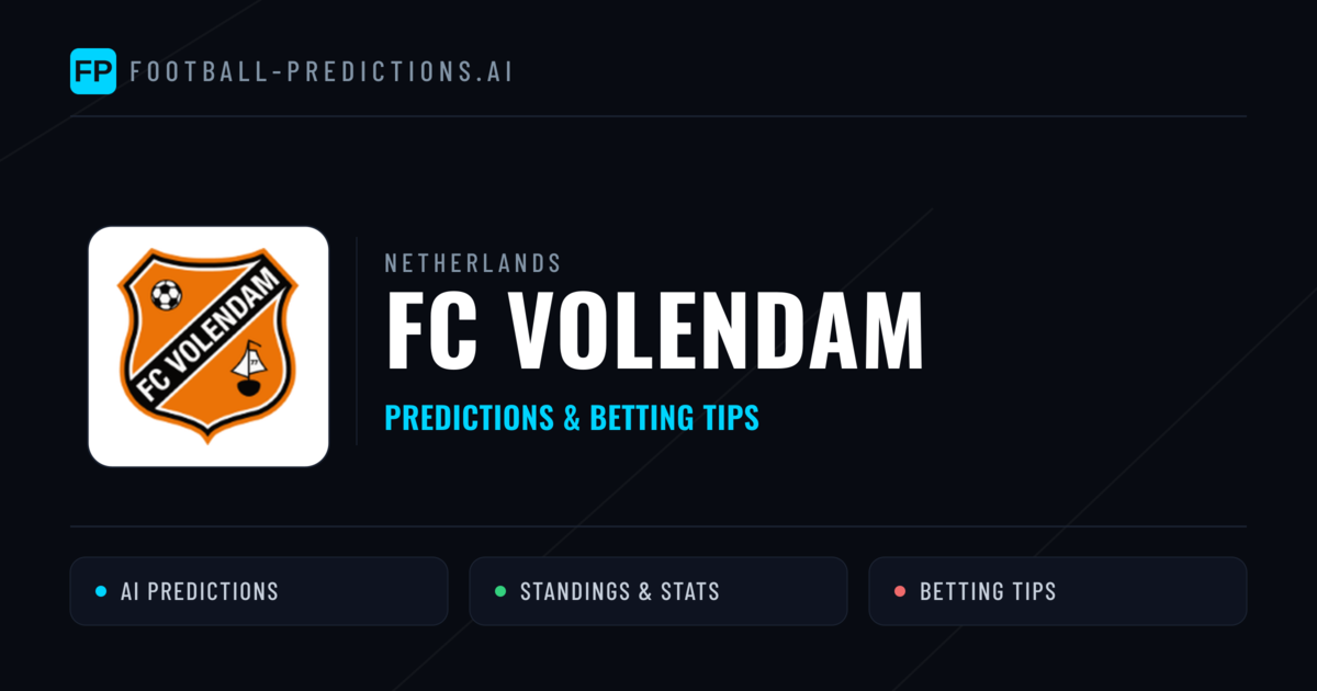 FC Volendam Predictions & Stats