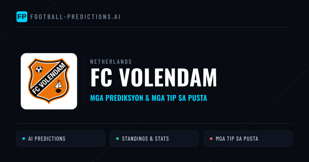 FC Volendam Predictions & Stats