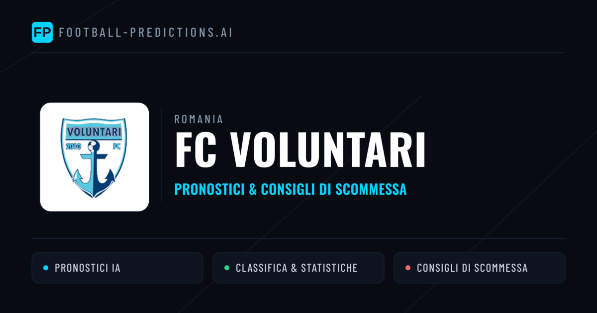 Pronostici e Statistiche FC Voluntari