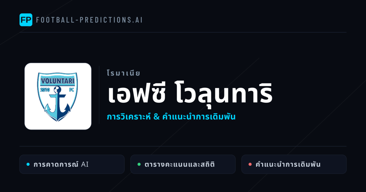 เอฟซี โวลุนทาริ การวิเคราะห์และสถิติ
