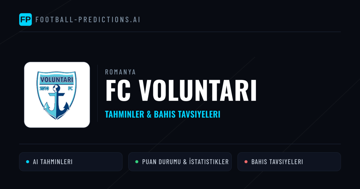 FC Voluntari Tahminleri & İstatistikler