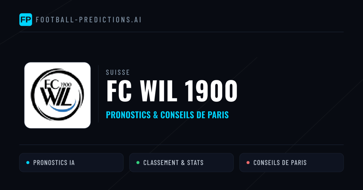 FC WIL 1900 Pronostics & Statistiques