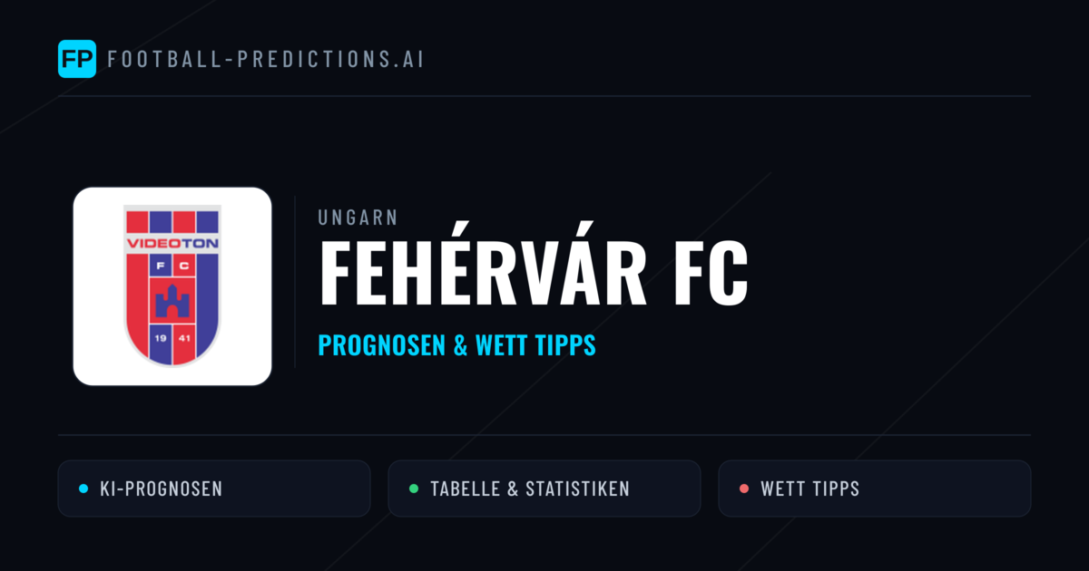 Fehérvár FC Prognosen & Statistiken