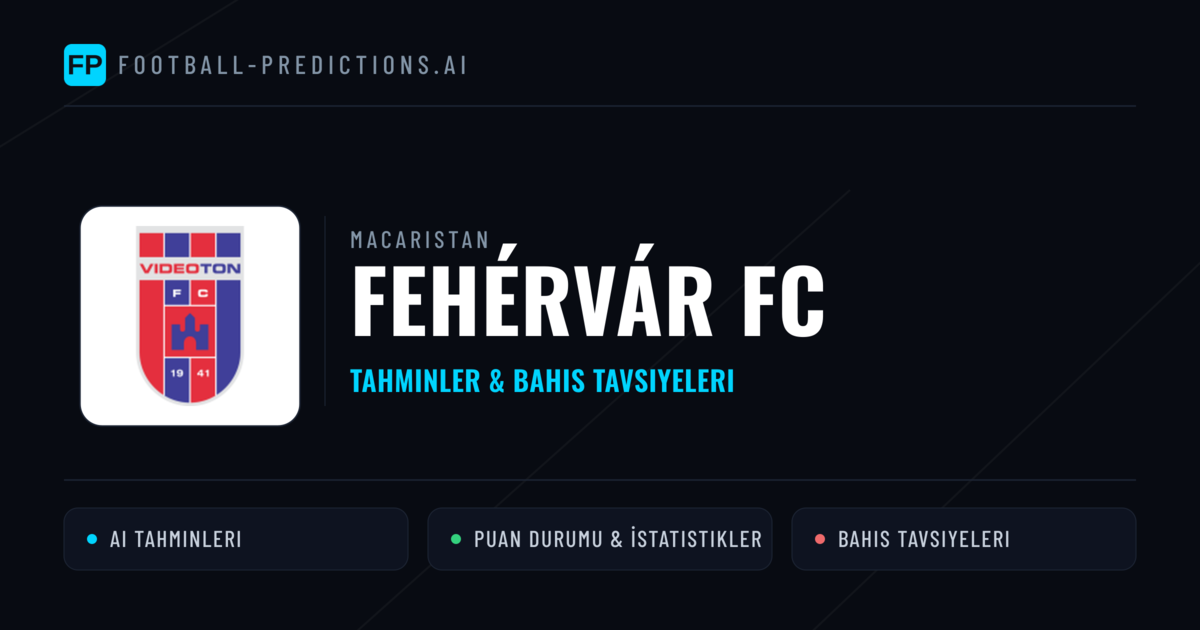 Fehérvár FC Tahminleri & İstatistikler