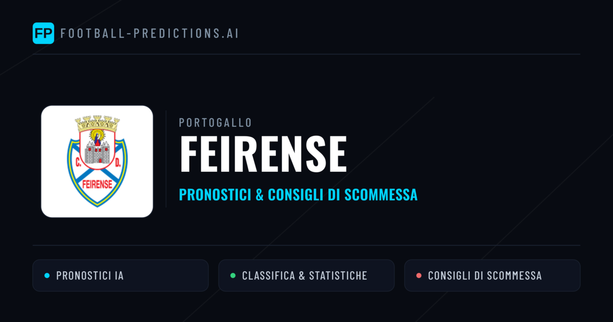 Pronostici e Statistiche Feirense