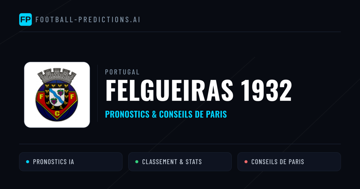 Felgueiras 1932 Pronostics & Statistiques
