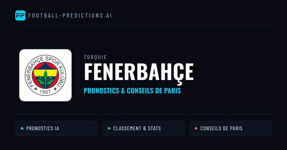 Fenerbahçe Pronostics & Statistiques