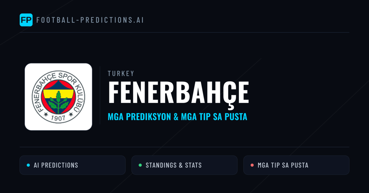 Fenerbahçe Predictions & Stats