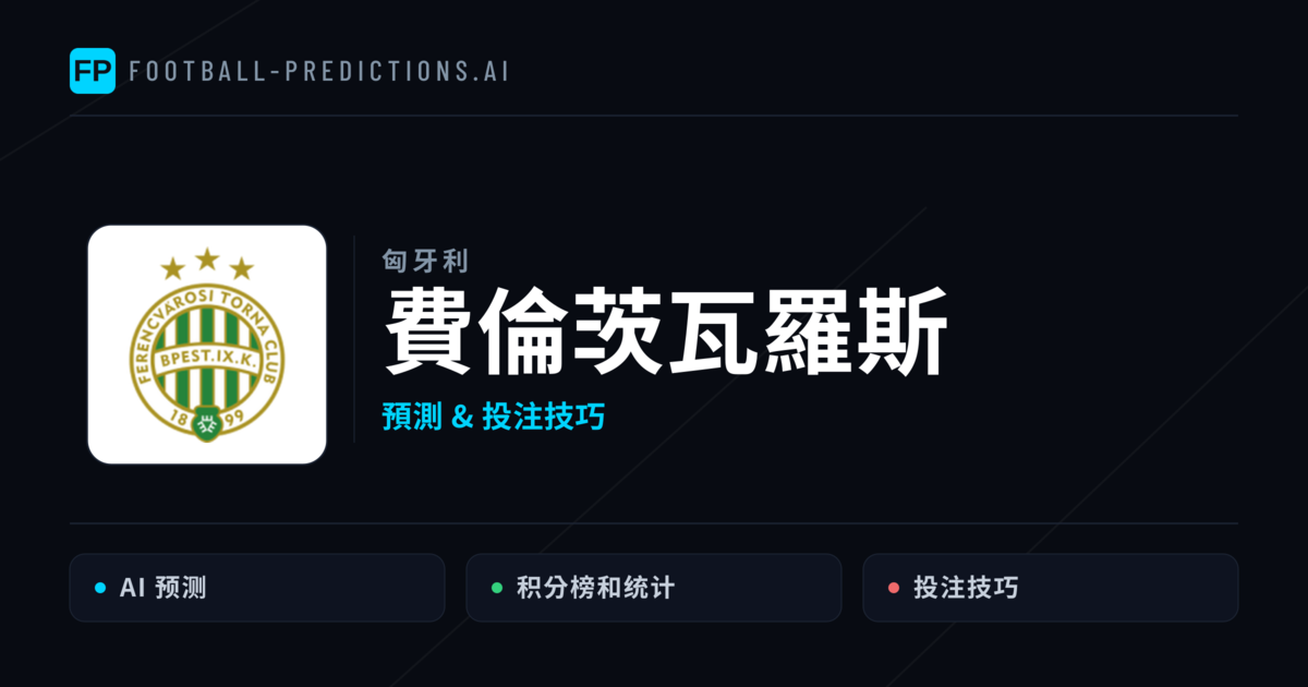費倫茨瓦羅斯 運彩分析|足球預測與數據