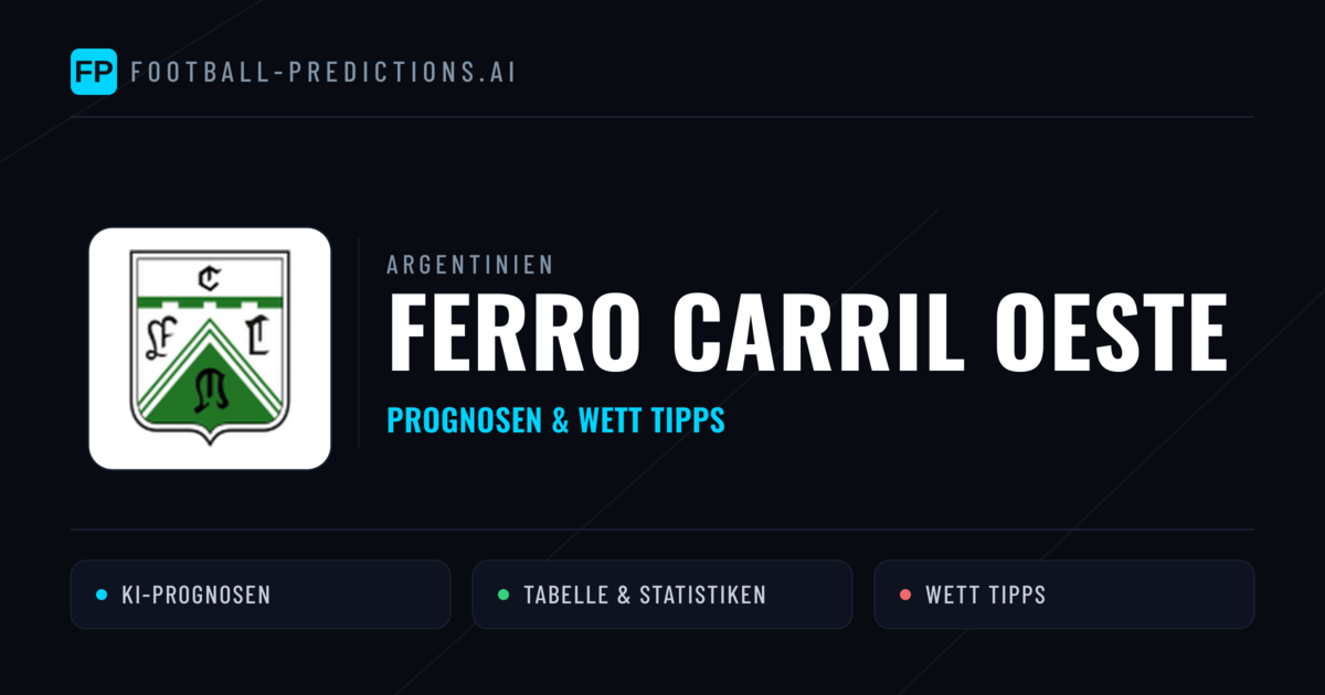 Ferro Carril Oeste Prognosen & Statistiken