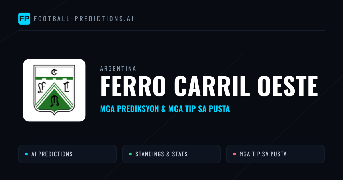 Ferro Carril Oeste Predictions & Stats