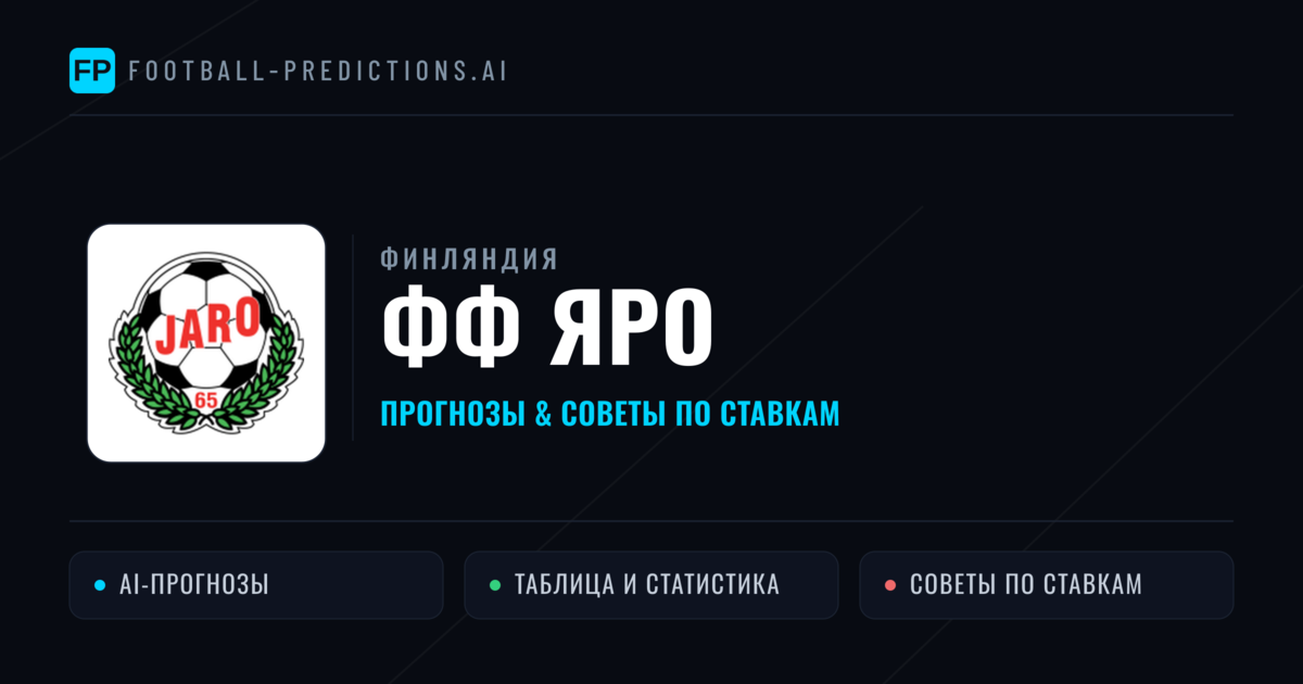 ФФ Яро прогнозы и статистика