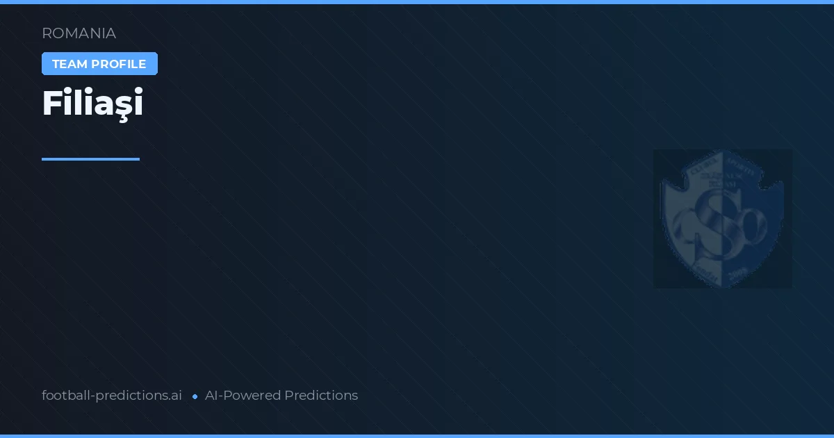 Filiaşi Predictions & Stats