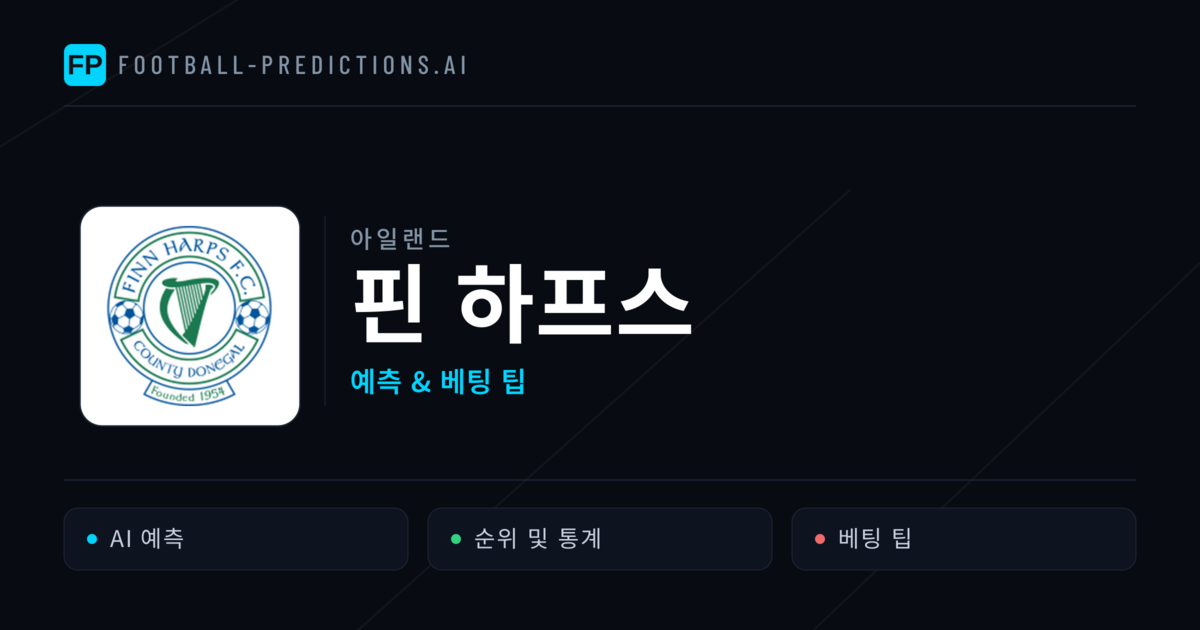 핀 하프스 축구 예측 & 통계