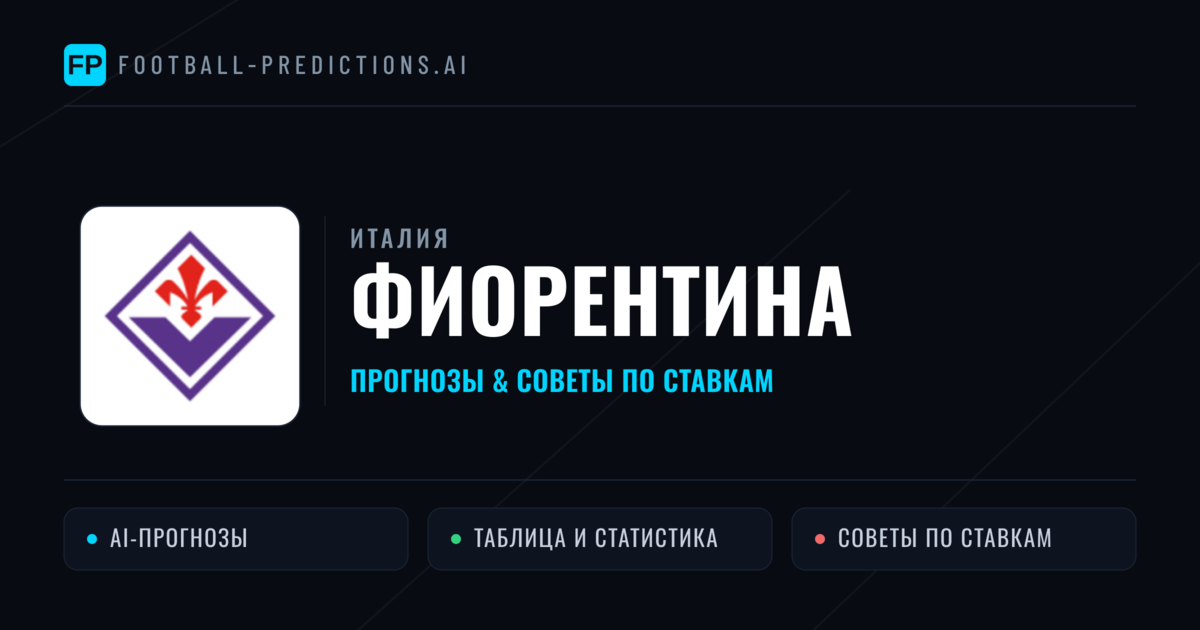 Фиорентина прогнозы и статистика