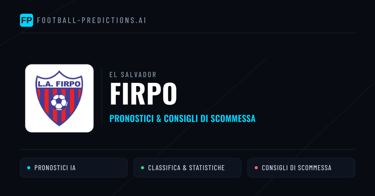 Pronostici e Statistiche Firpo