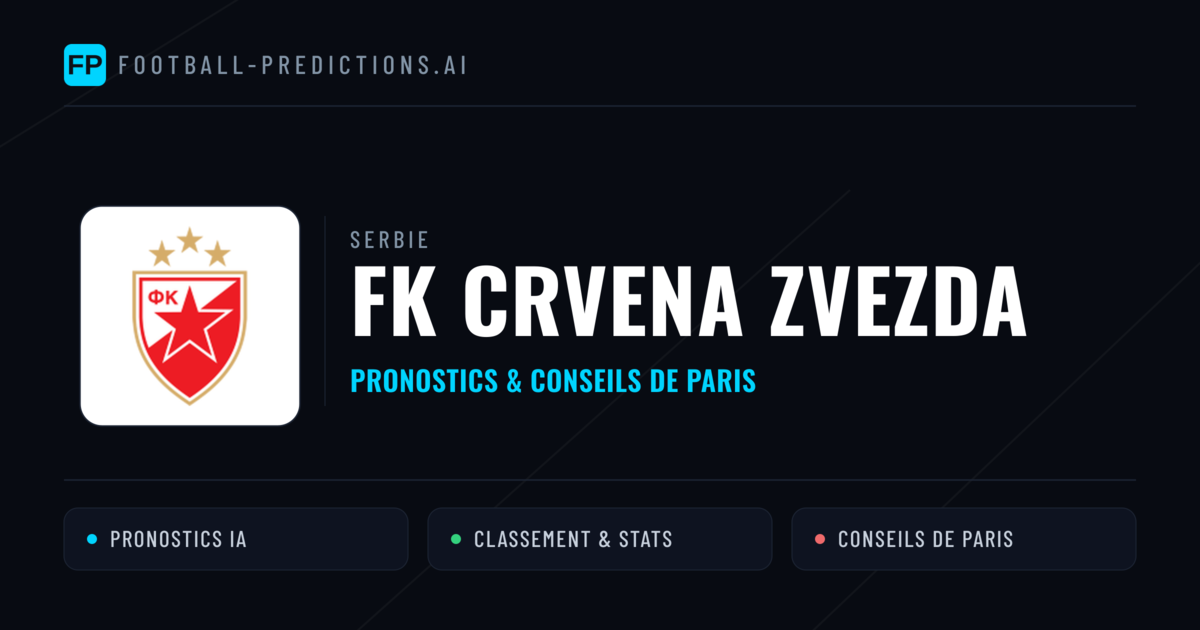 FK Crvena Zvezda Pronostics & Statistiques
