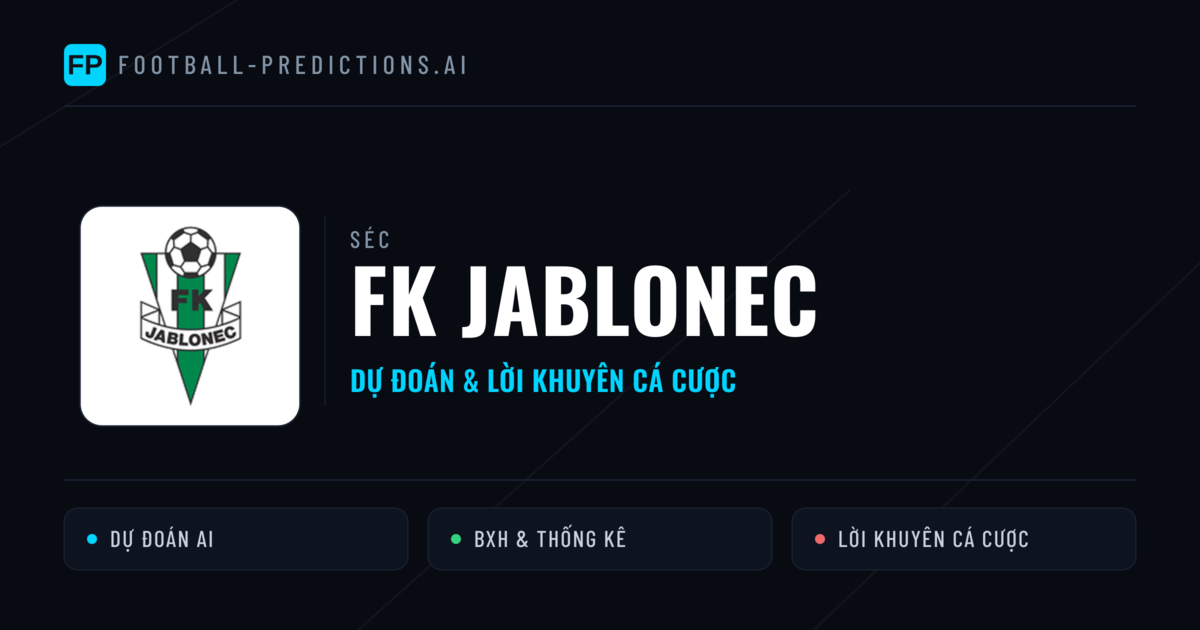 FK Jablonec Dự đoán & Thống kê