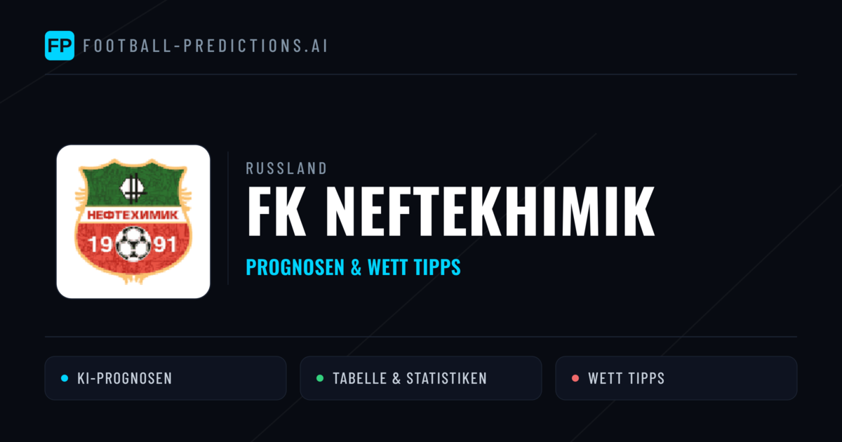 FK Neftekhimik Prognosen & Statistiken