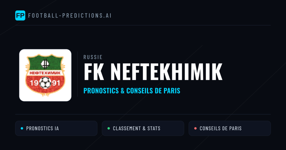 FK Neftekhimik Pronostics & Statistiques