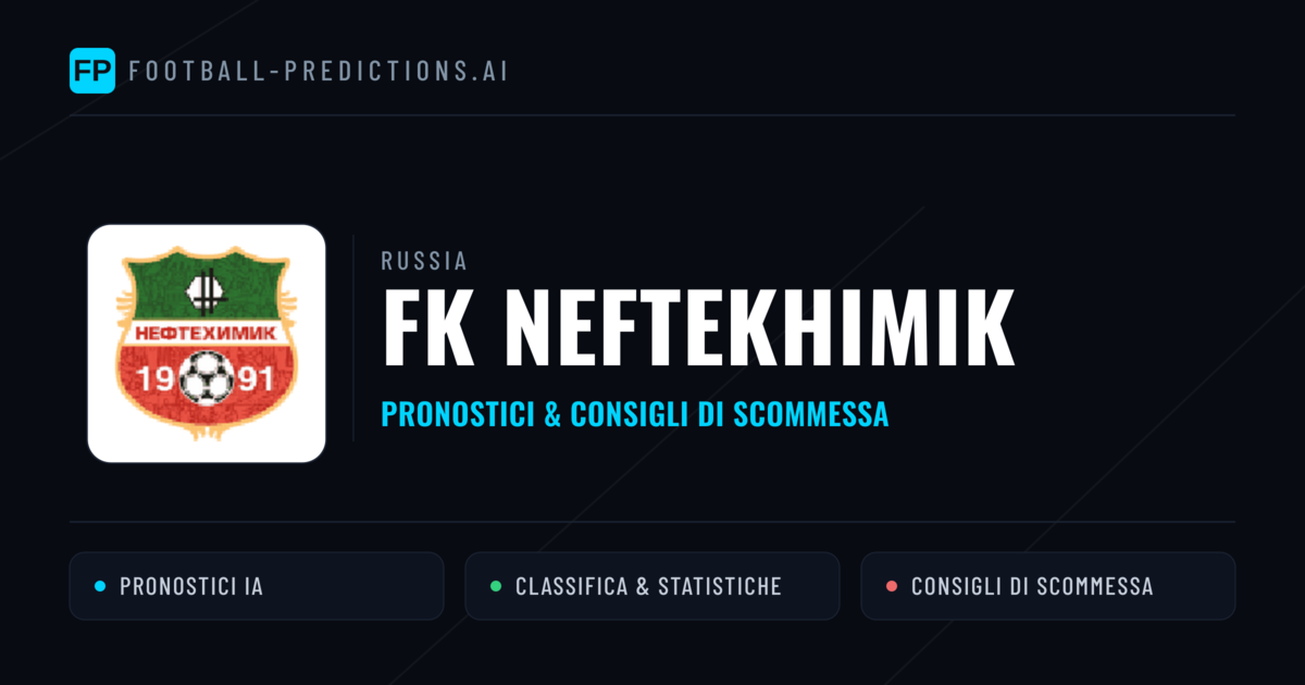 Pronostici e Statistiche FK Neftekhimik