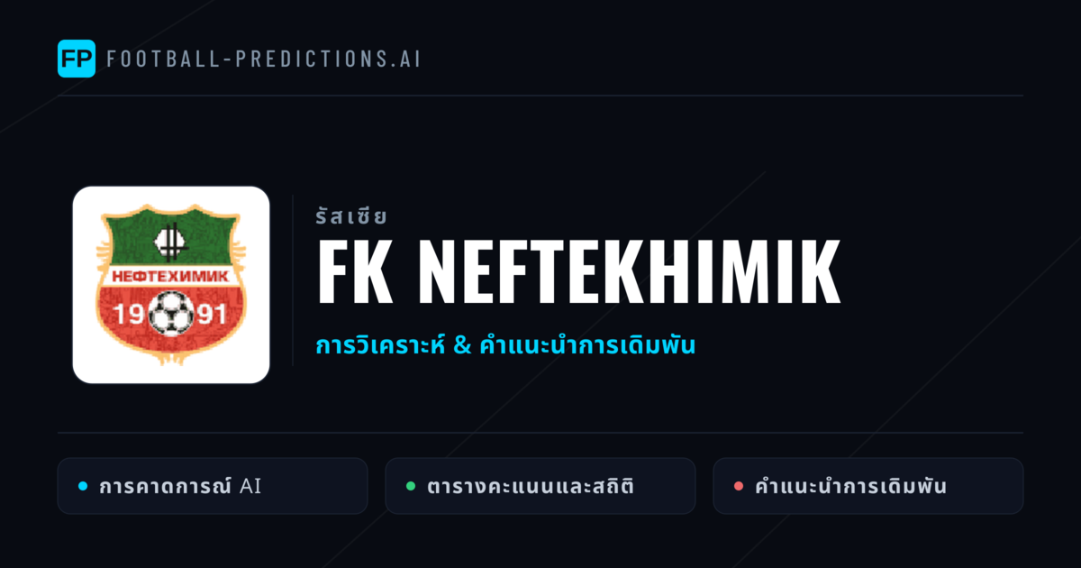 FK Neftekhimik การวิเคราะห์และสถิติ