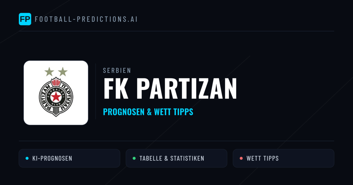 FK Partizan Prognosen & Statistiken