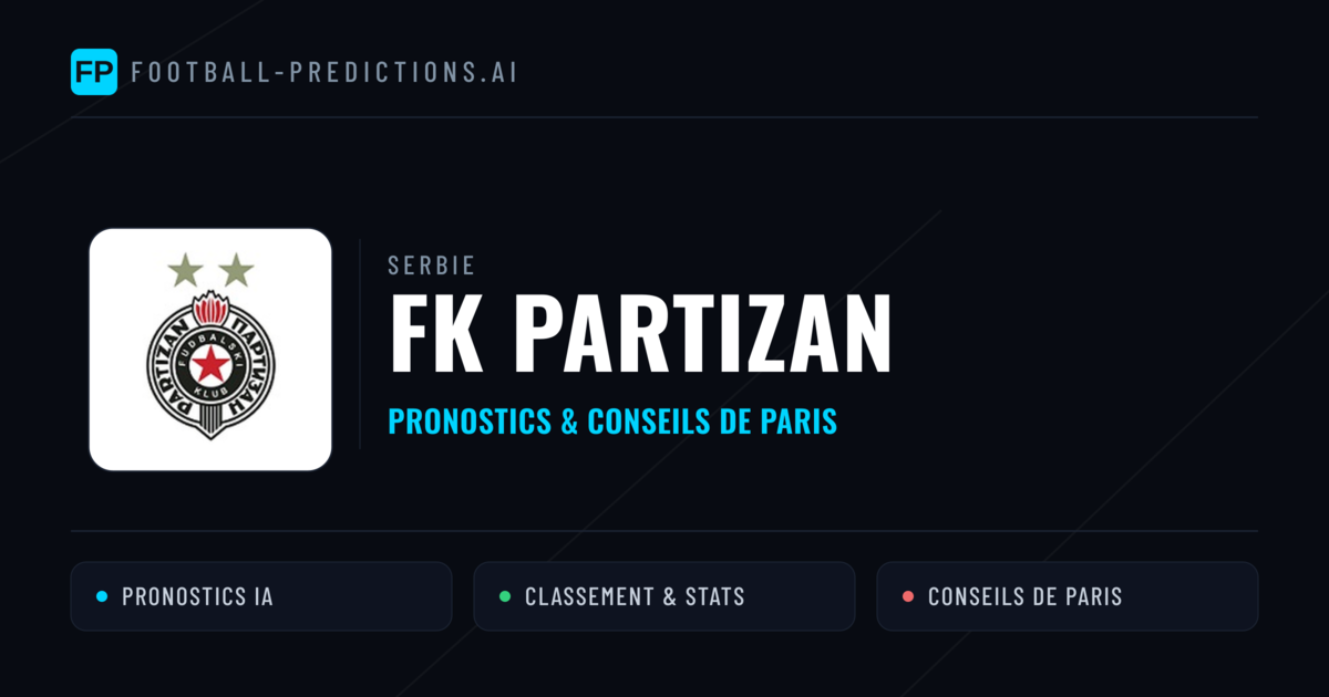 FK Partizan Pronostics & Statistiques