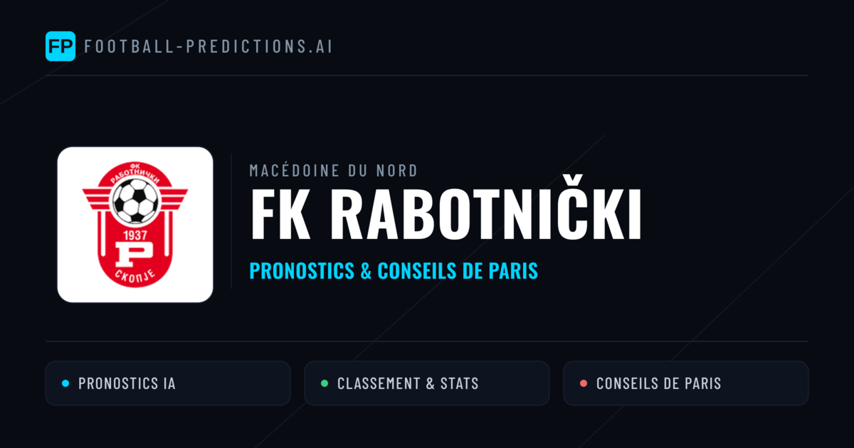 FK Rabotnički Pronostics & Statistiques