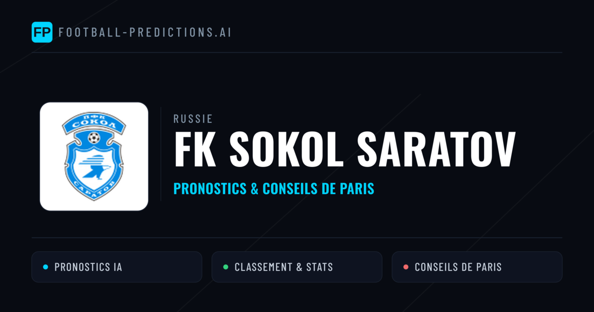 FK Sokol Saratov Pronostics & Statistiques