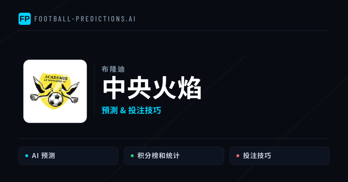 中央火焰 運彩分析｜足球預測與數據