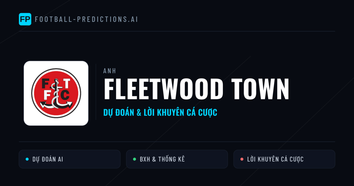 Fleetwood Town Dự đoán & Thống kê
