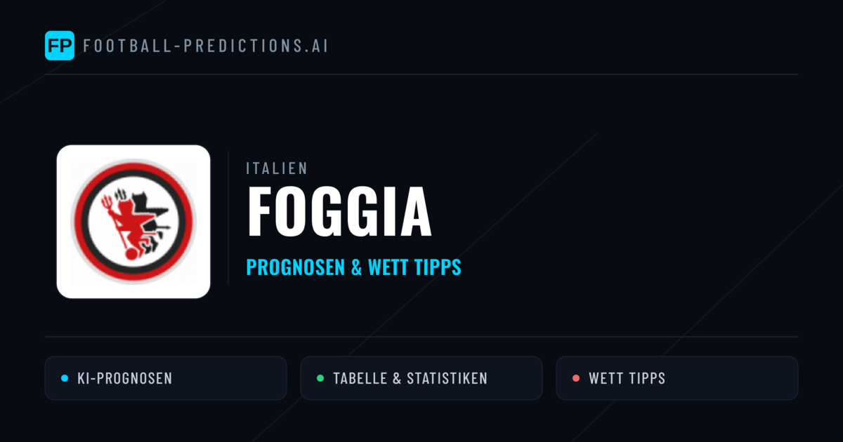 Foggia Prognosen & Statistiken