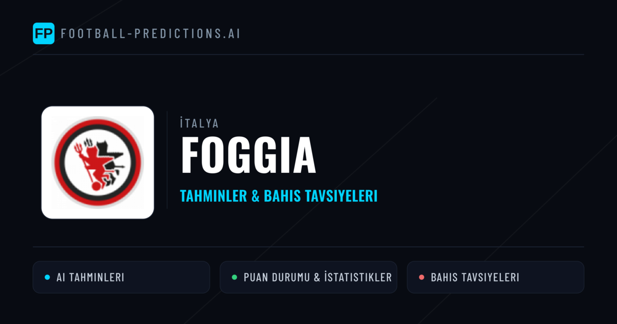 Foggia Tahminleri & İstatistikler