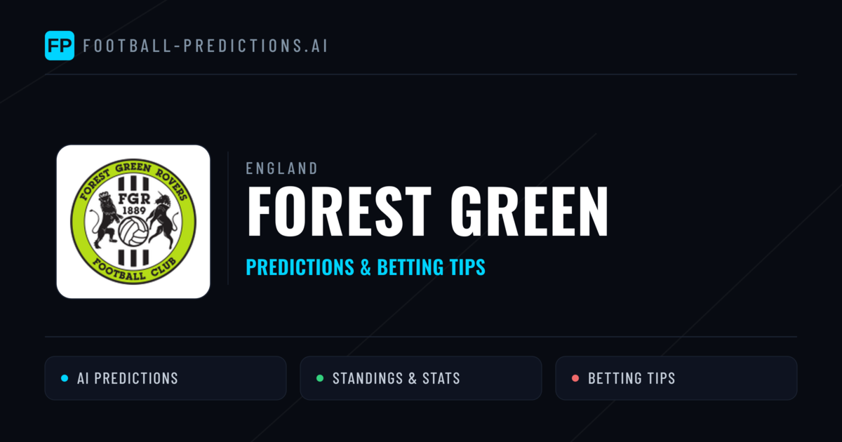 Forest Green Predictions & Stats