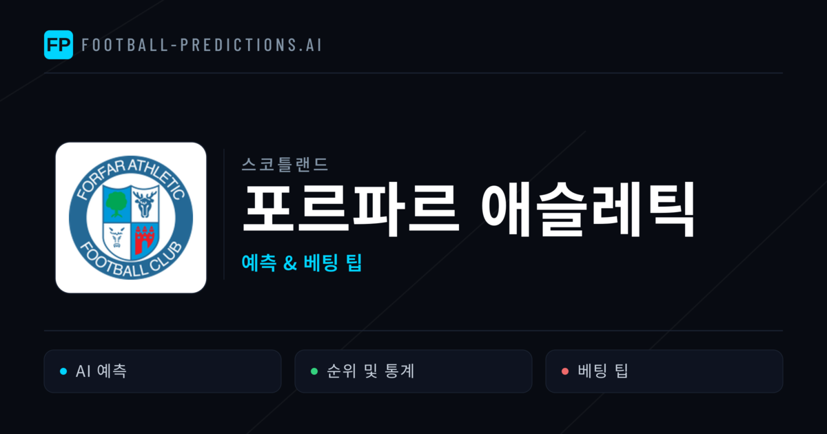 포르파르 애슬레틱 축구 예측 & 통계
