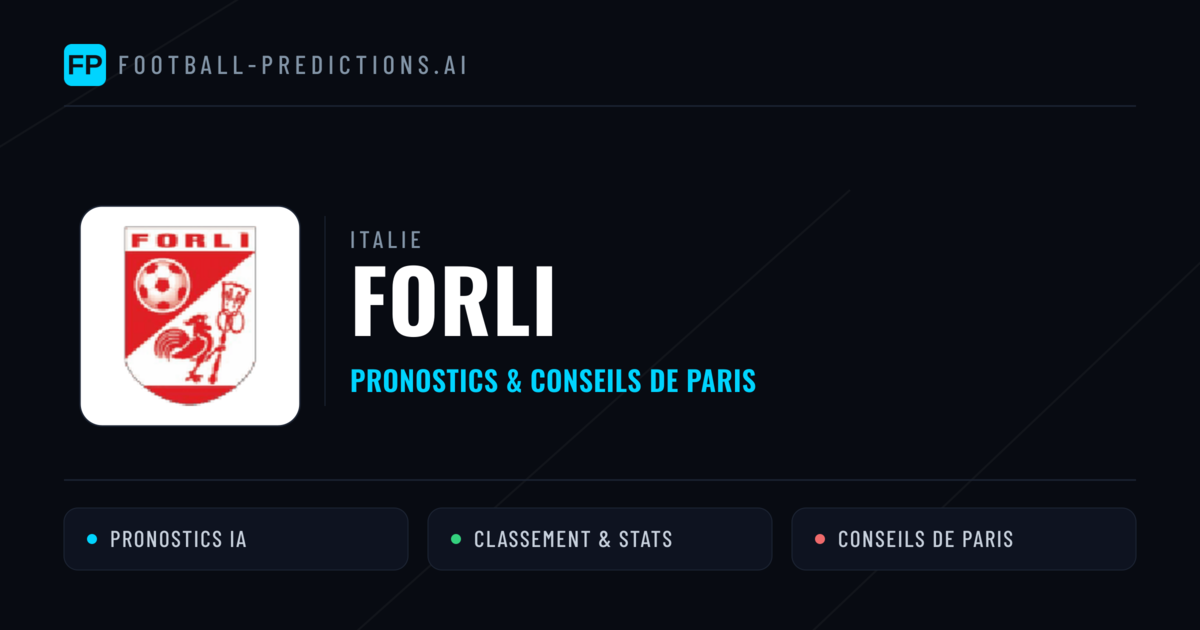 Forli Pronostics & Statistiques