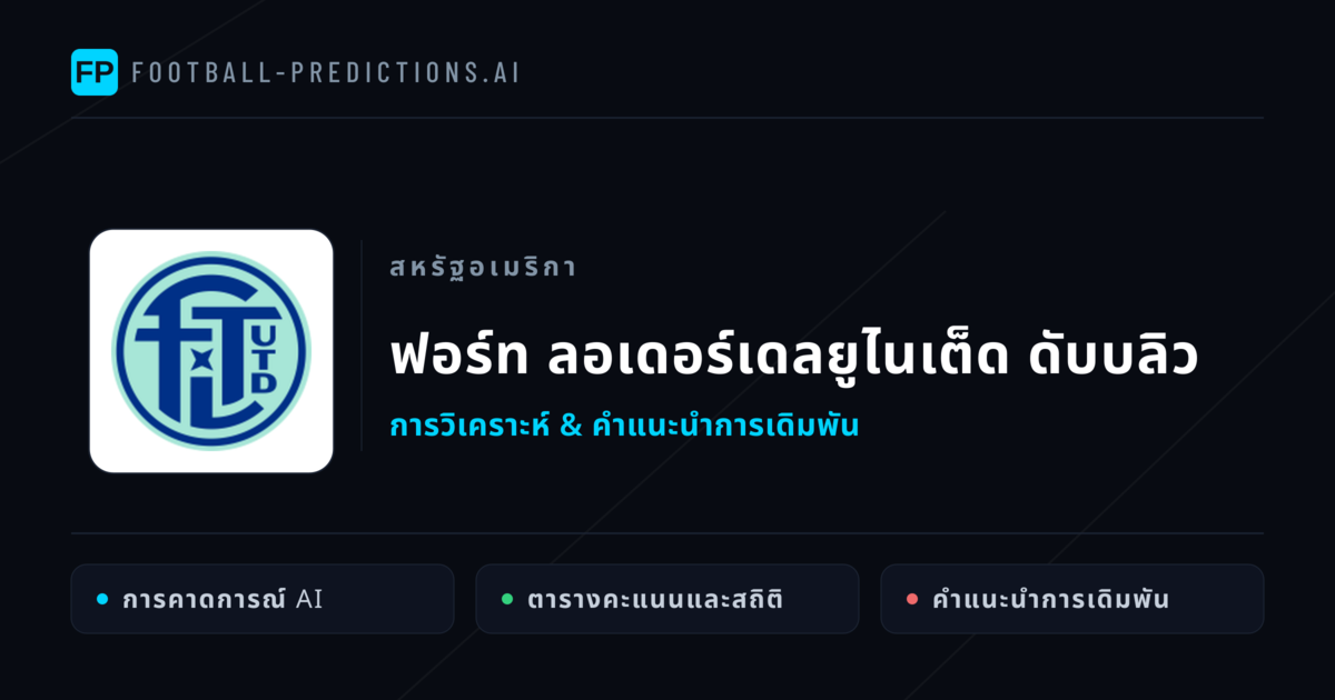 ฟอร์ท ลอเดอร์เดลยูไนเต็ด ดับบลิว การวิเคราะห์และสถิติ