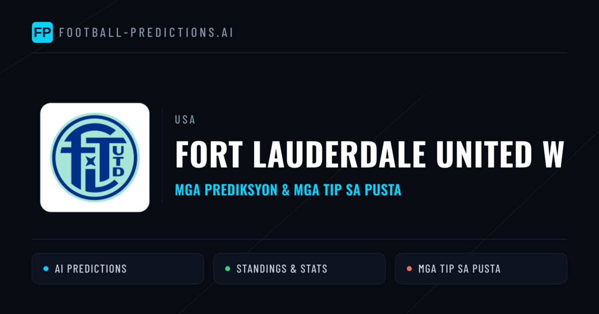 Fort Lauderdale United W Predictions & Stats