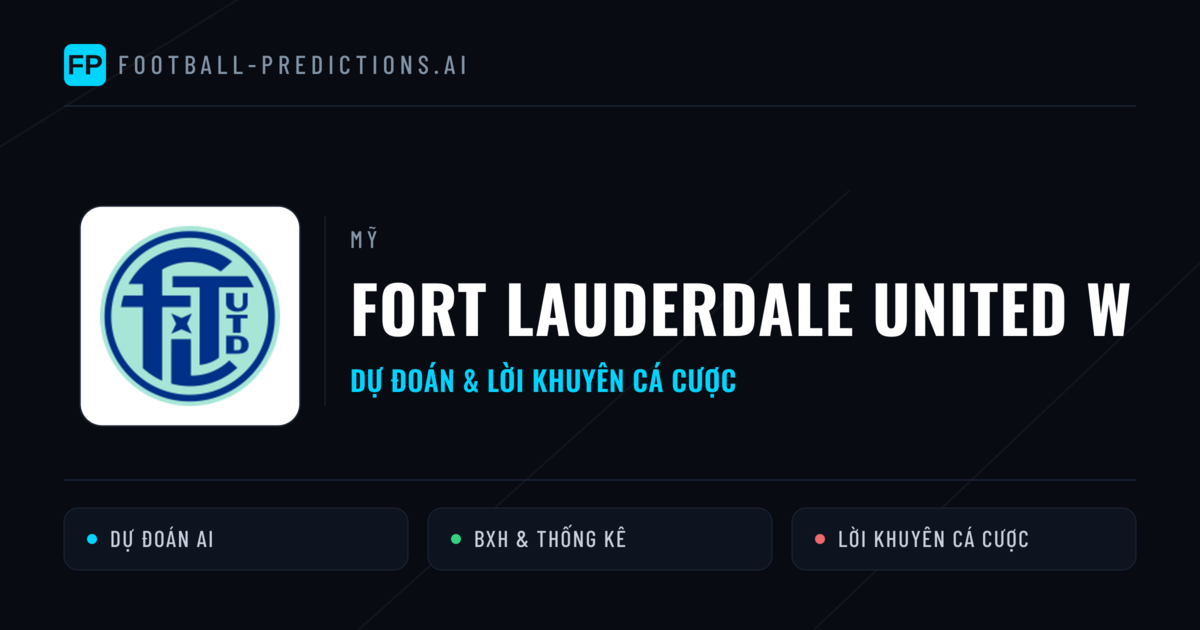 Fort Lauderdale United W Dự đoán & Thống kê