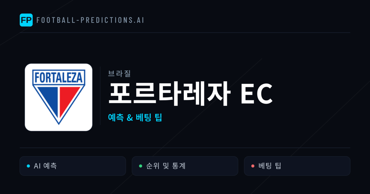 포르타레자 EC 축구 예측 & 통계