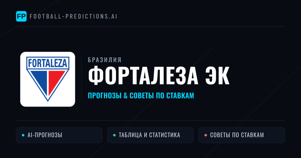 Форталеза ЭК прогнозы и статистика