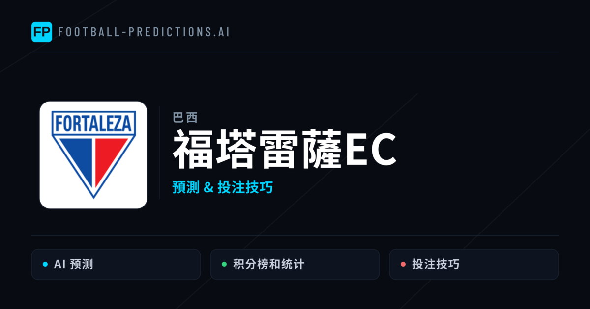 福塔雷薩EC 運彩分析｜足球預測與數據