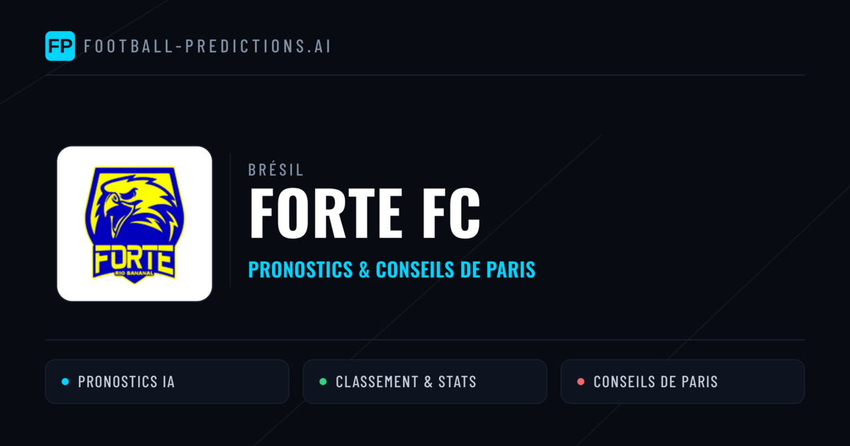 Forte FC Pronostics & Statistiques