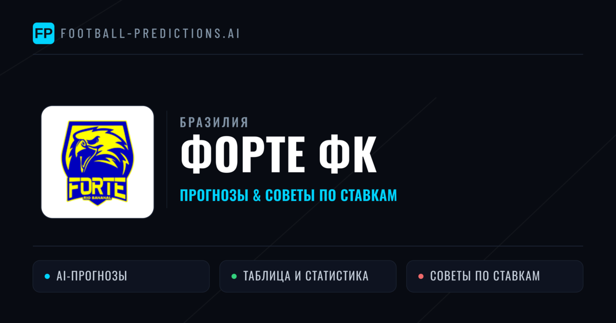 Форте ФК прогнозы и статистика